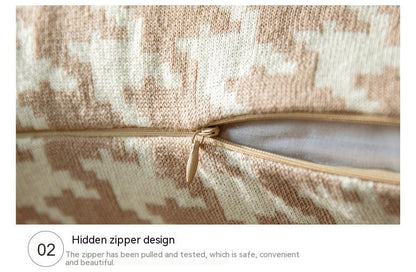 Nordic Black And White Houndstooth Series Sofa Cushion Cover Angsge Pillow Cover