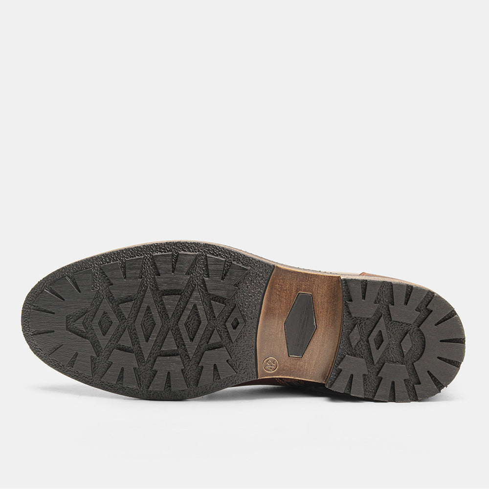 Men's Outdoor Tooling Retro High-top Leather Boots