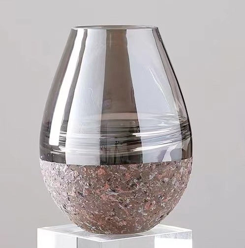 Nordic Light Luxury Straight Glass Vase