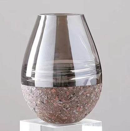 Nordic Light Luxury Straight Glass Vase