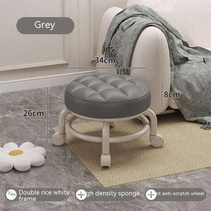 Household With Wheels Rotating Floor Cleaning Low Stool