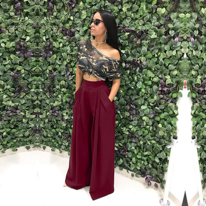 Fashion Personality Flared Trousers Wide-leg Casual Wide-leg Pants