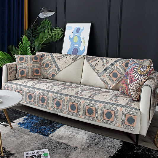 Four Seasons Universal Cotton And Hemp Sofa Cushion Minimalist