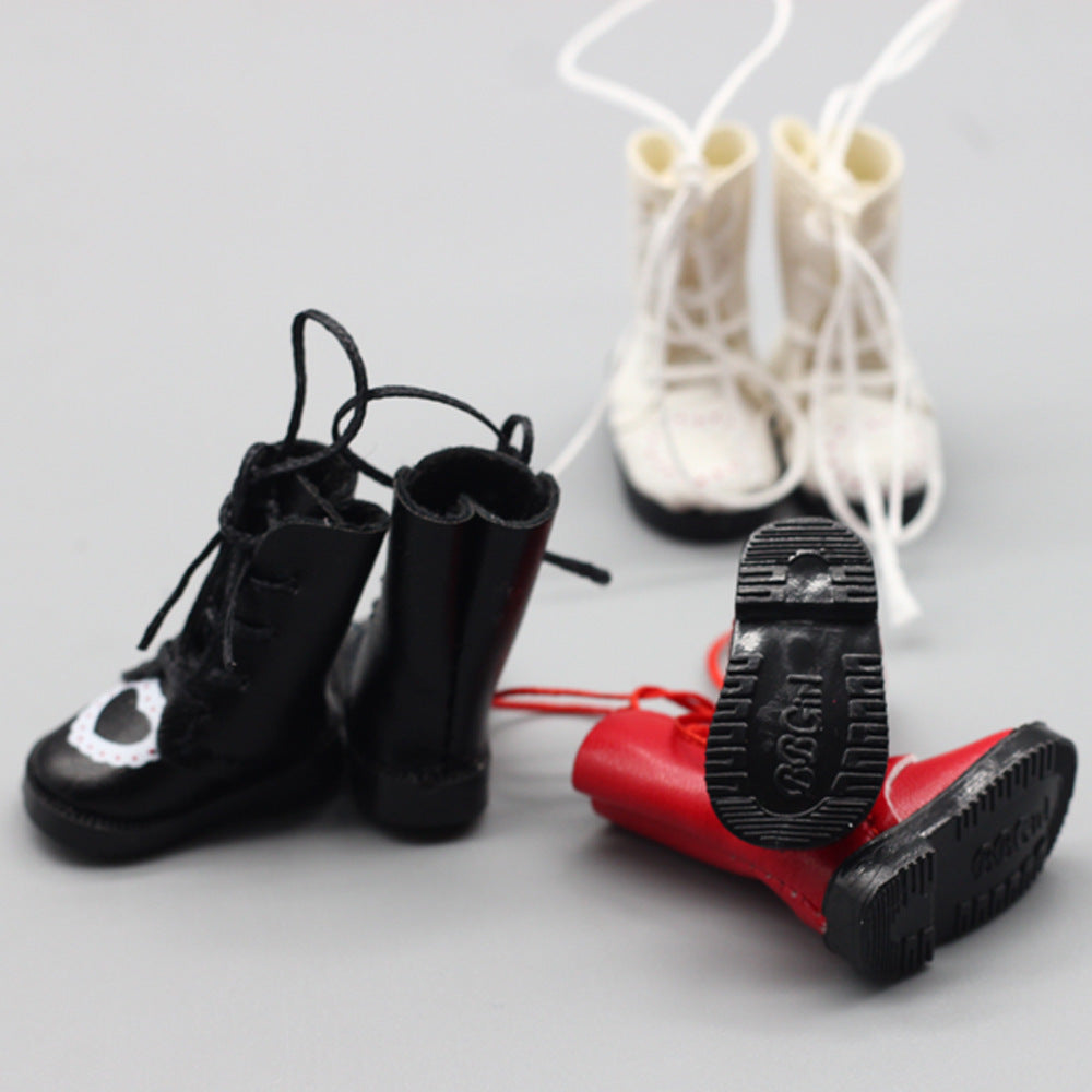 BJD Doll Boots Strap Printing Heart-shaped Doll Dress-up 41 Shoes