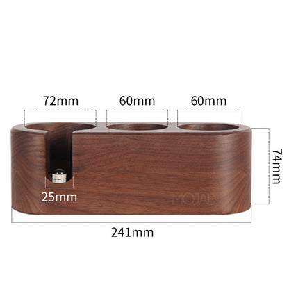 Solid Wood Coffee Press Powder Seat Filling And Pressing Base Handle Support Frame