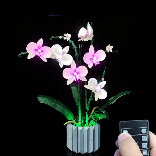 Orchid Green Plant Bonsai Remote Control LED Light