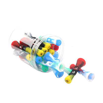 Horn Silicone Pipe Camouflage Glass Smoking Set