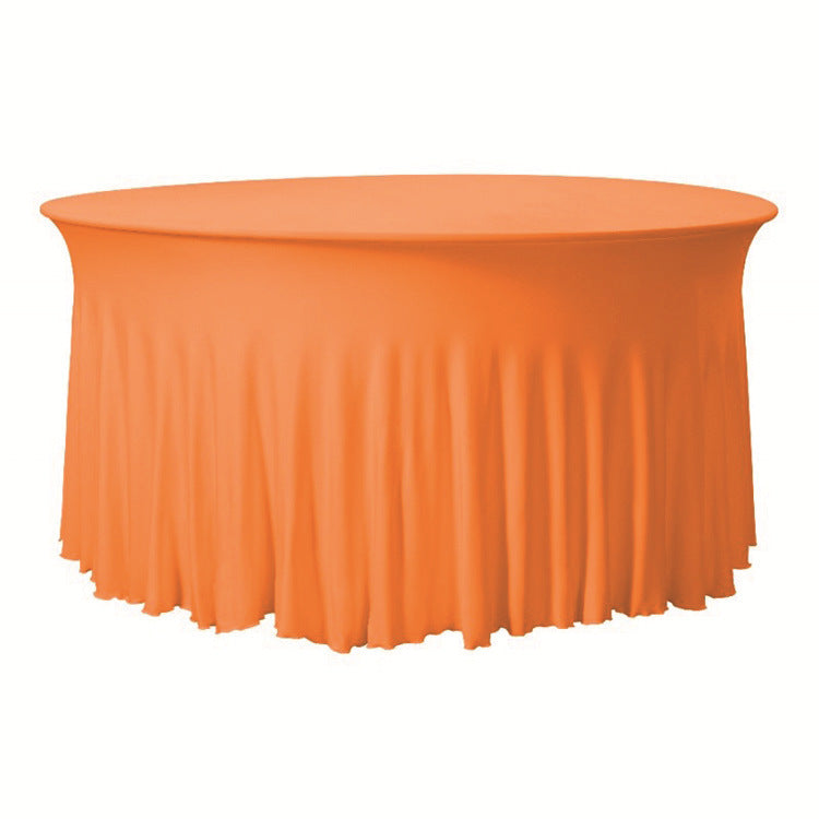Stretch Table Cover Round Skirt Tablecloth