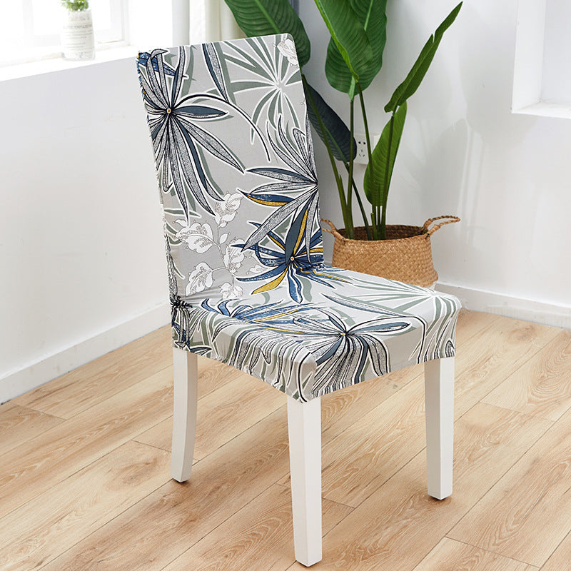 New Chair Cover Printed Chair Cover Elastic Antifouling Hotel Household Chair Cushion Protective Cover