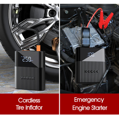 Car Emergency Start Power Supply inflate Car Tire all in one
