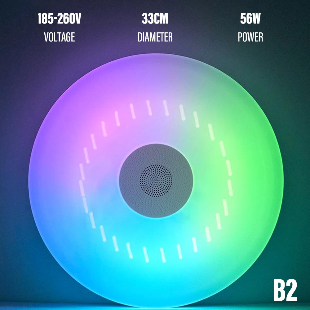 Bluetooth Ceiling Lamp Intelligent RGB Colorful Music - FLIPSTYLEZLLC