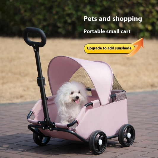 Small Pet Cart Portable Foldable Outdoor