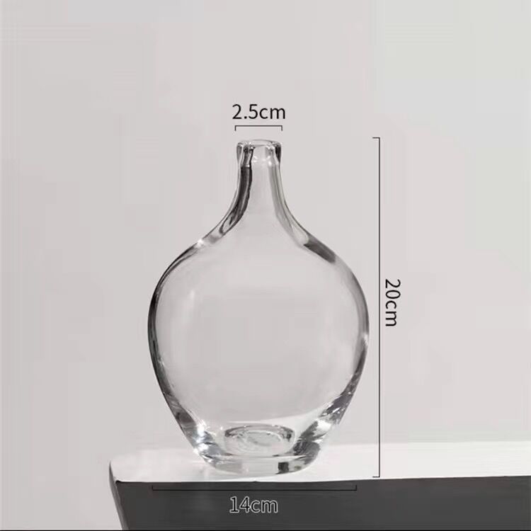 Big Glass Vase Living Room Dried Flowers Nordic Ins Style Glass