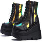 Platform Shoes Boots Women Winter Shoes Genuine Leather - FLIPSTYLEZLLC