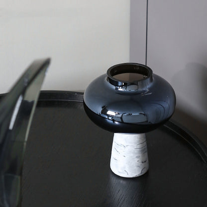 Home Fashion Marble Glass Vase Ornaments