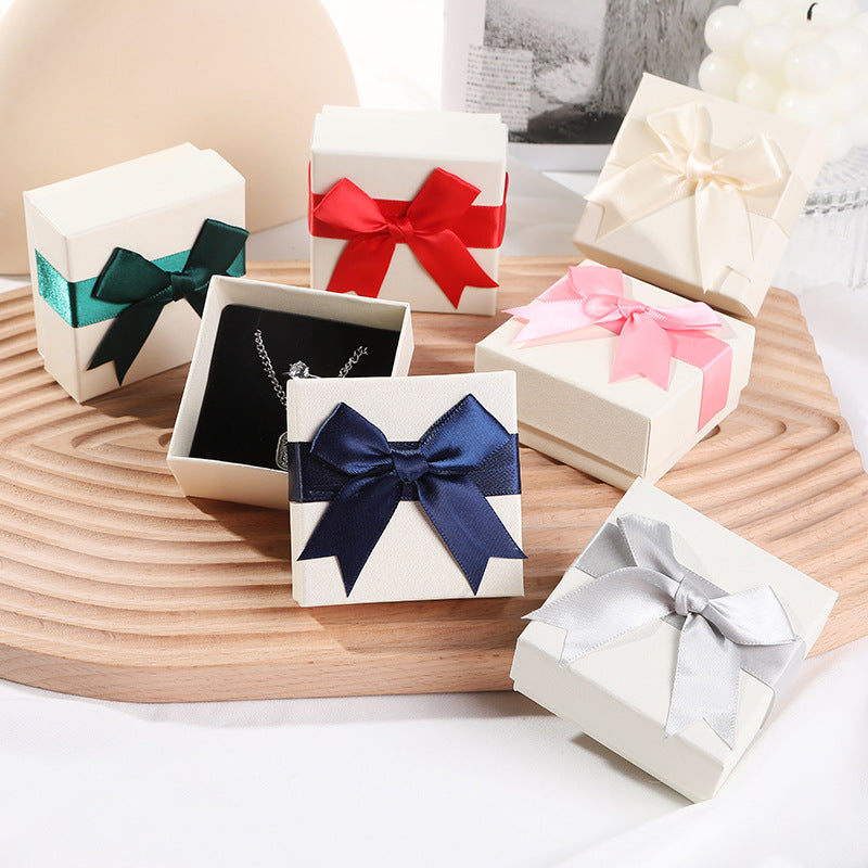 Bow Necklace Earrings Packaging Gift Box