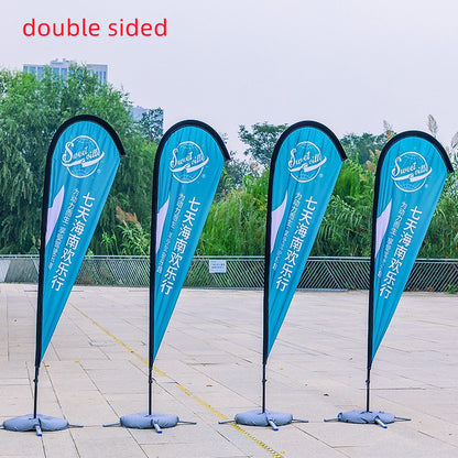 Custom Water Drop Flag Feather Flag Advertisement