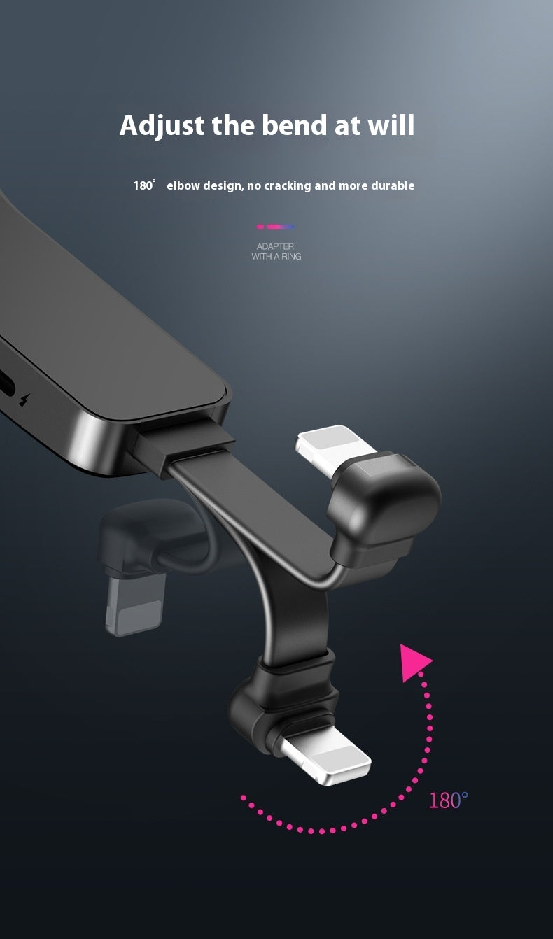 Creative Fastening Ring Charging Music Audio Adapter Cable