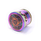 Creative Colorful Drum-shaped Abstract Pattern Smoke Grinder