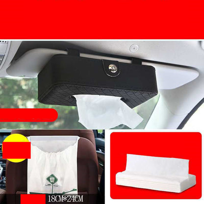 Multifunctional Seat Type Sun Visor Car Interior Tissue Box