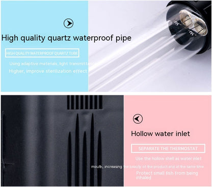 UV Sterilamp Fish Tank Built-in Filter Water Purifier