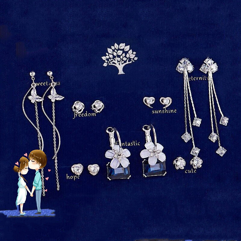 Female Earring Gift Box Tassel Trendy