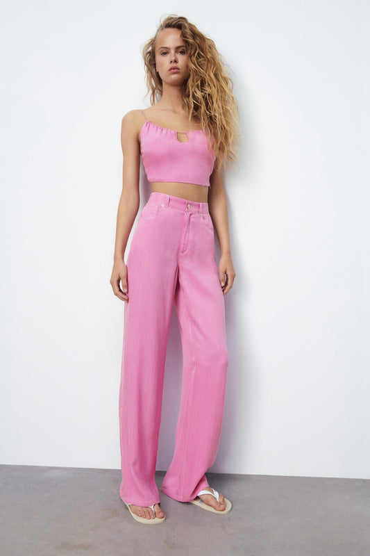 All-match Women's Summer New Product Line Decoration Drape Pants