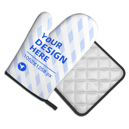 Create Your Own Kitchen Baking Insulation Gloves Pot Holder Two-Piece Set