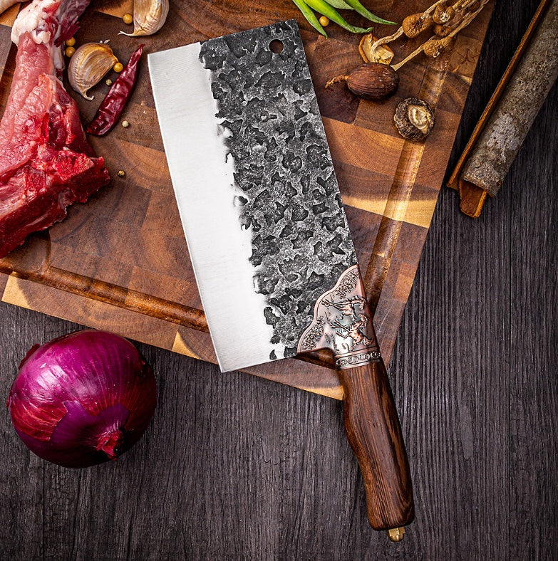 Household Chopping Knife With Forging And Beating Longquan Kitchen