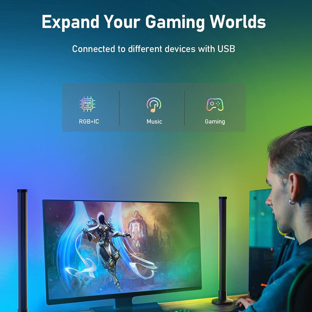 Music Pickup Lamp LED Ceiling Lamp Graffiti Desktop Bedside Lamp WIFI Magic Floor Lamp