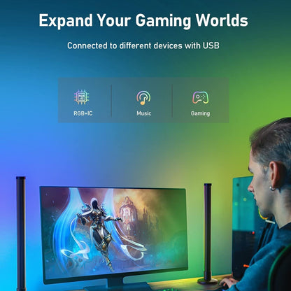 Music Pickup Lamp LED Ceiling Lamp Graffiti Desktop Bedside Lamp WIFI Magic Floor Lamp