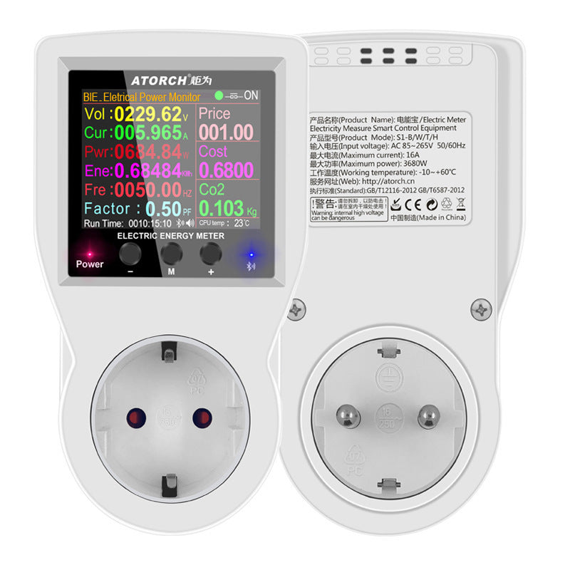 220V AC EU Socket Plug Power Digital