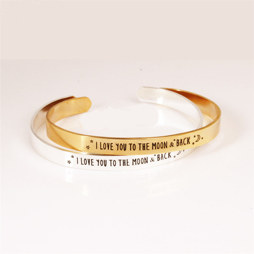Size Adjustable Jewelry Lettering I Love You Bracelet
