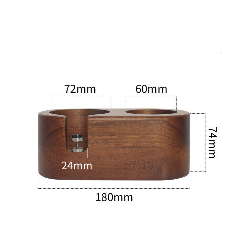 Solid Wood Coffee Press Powder Seat Filling And Pressing Base Handle Support Frame