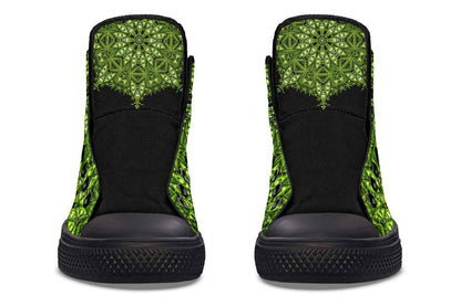 Printed Couple High Top Canvas Shoes