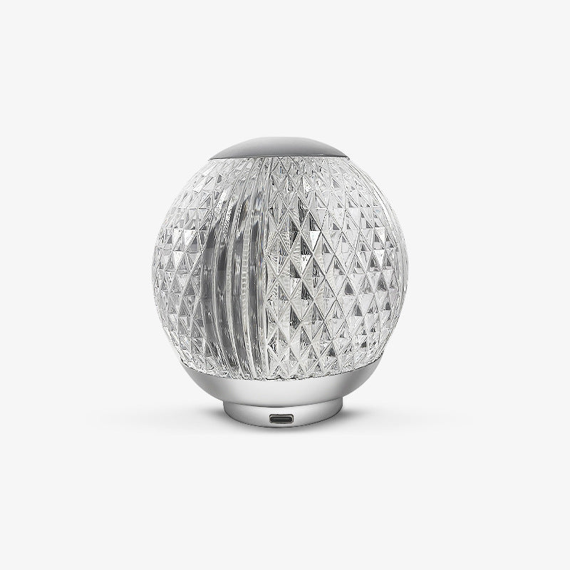 Modern Simple And Creative Crystal Spherical Table Lamp Acrylic Led Charging