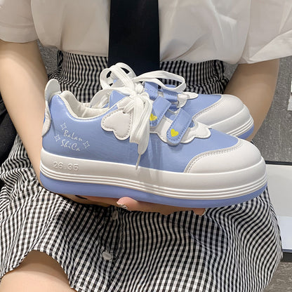 Student Sports Shoes Female Japanese All-match Girl Purple Powder