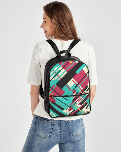 CREATIVE ABSTRACT CREATED BY FLIPSTYLEZ Classic Faux Leather Backpack