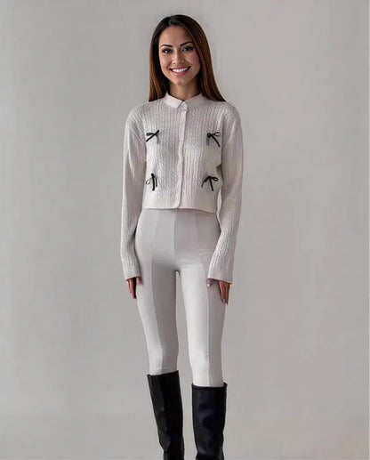 New Women's White Pullover Cardigan Style Blouse Women's fashion's