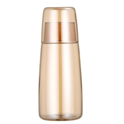 Glass Large Capacity Electroplating Cold Water Bottle Set