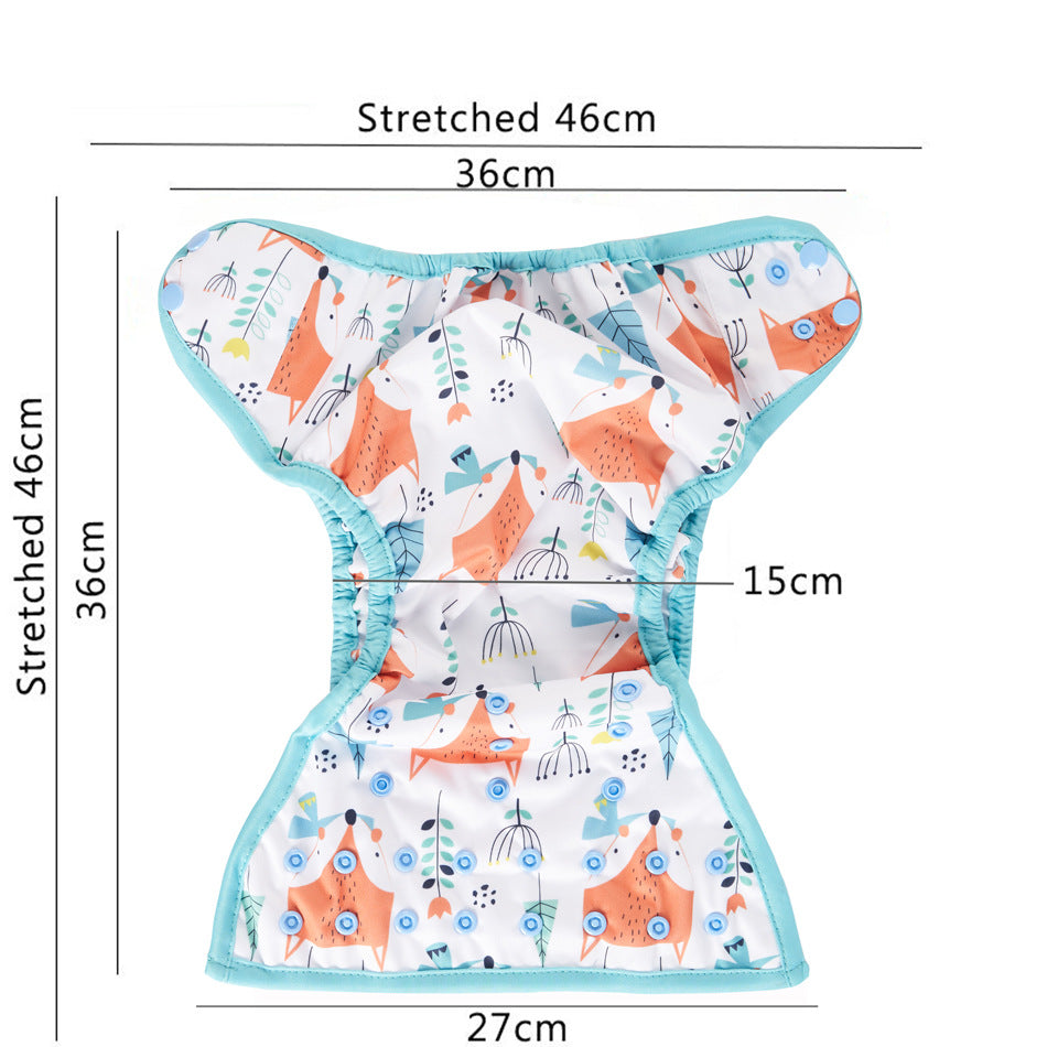 Printed Waterproof And Breathable Baby Cloth Pocket Cover