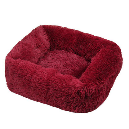 Winter Plush Pet Nest Square Mat
