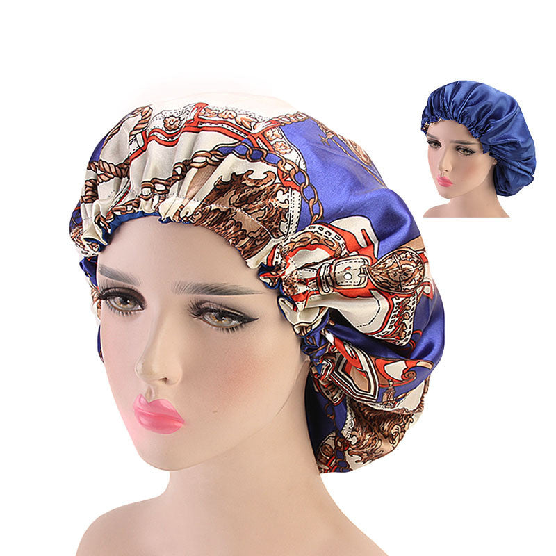 Extra Large Double Satin Lace Night Hat
