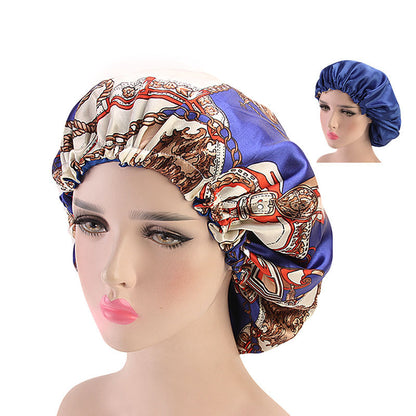 Extra Large Double Satin Lace Night Hat