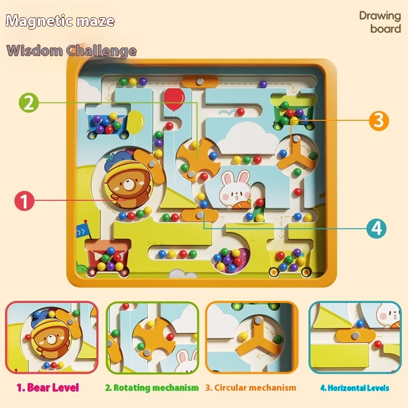 Children's Magnetic Drawing Board Baby Enlightenment Early Education Pen Control Toy