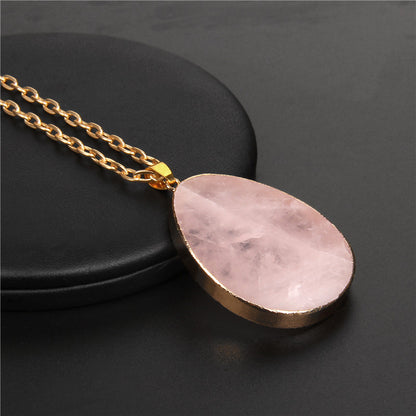 Fashion New Product Temperament Natural Amethyst Cluster Necklace