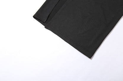 Back Mesh Pierced Air Quality Temperament Slit Dress