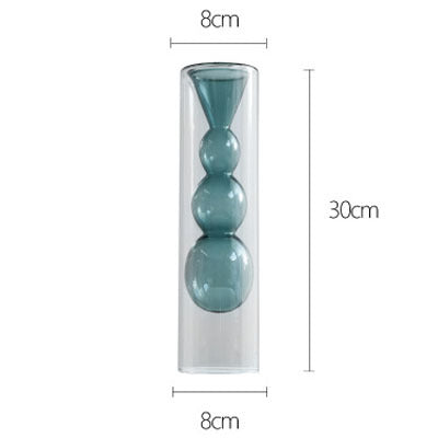 Test Tube Transparent Glass Vase Flower Arranging Device