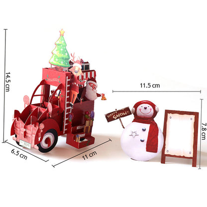 3d Christmas Greeting Card Stereo Christmas Tree Card Creative