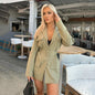 Lapel Long Sleeve Plus Size Fashion Jacket